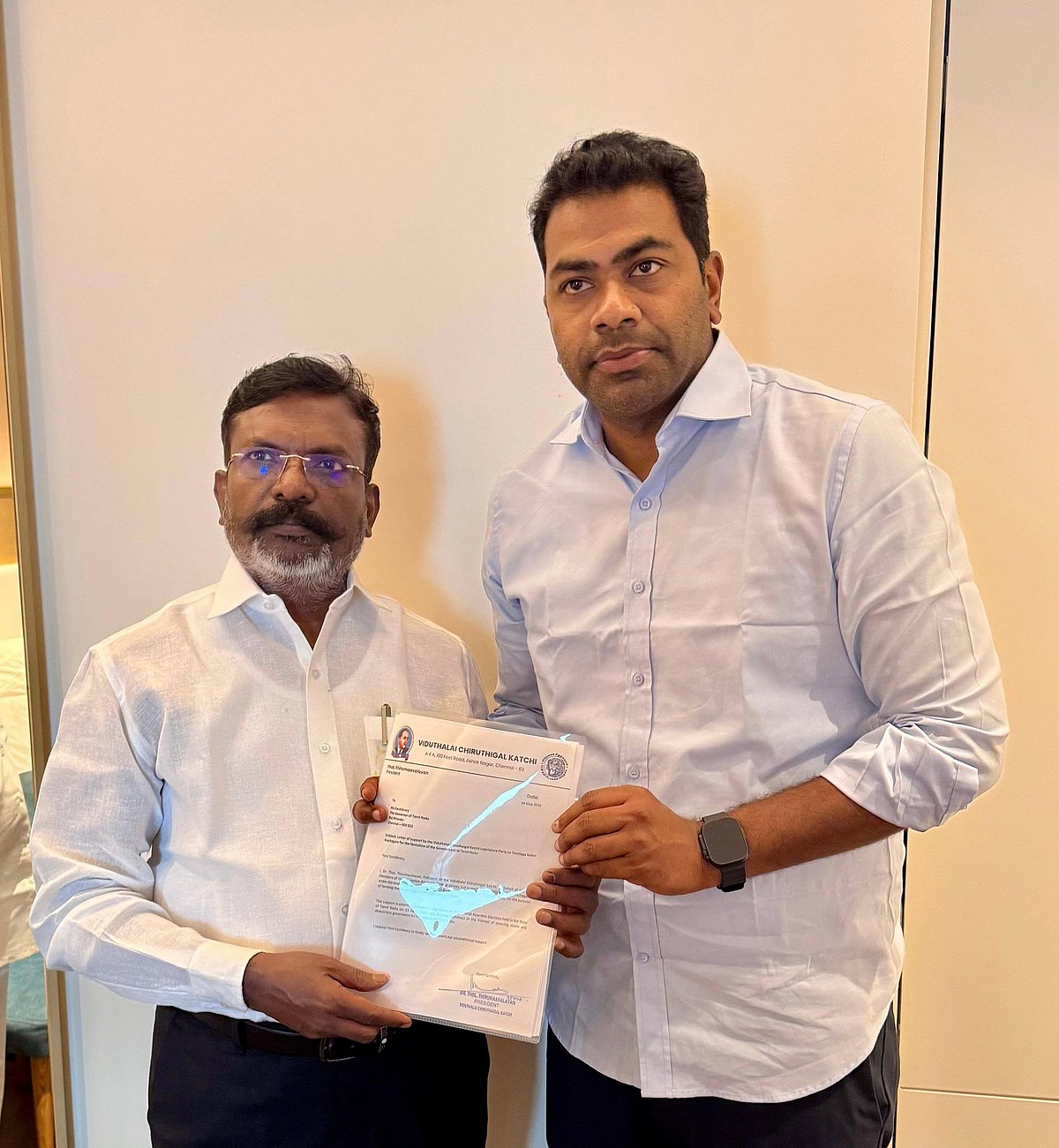 திருமாவளவன் - ஆதவ் அர்ஜுனா