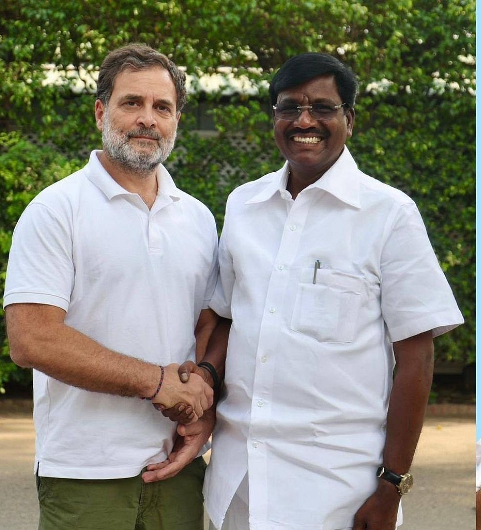ராகுல் காந்தி - மேலூர் விஸ்வநாதன் 