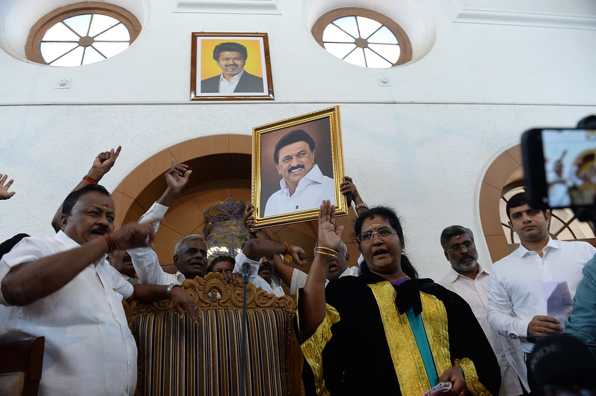 திமுக, காங்கிரஸ் போராட்டம்