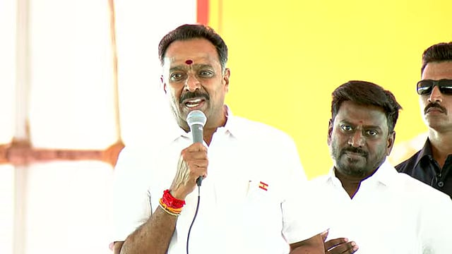 `கரூர் மாவட்டம் இனி தளபதியின் கோட்டை..! - முன்னாள் அமைச்சர் எம்.ஆர்.விஜய்பாஸ்கர் பேச்சு
