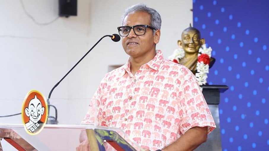 விகடன் மாணவப் பத்திரிகையாளர் கூட்டுப் பயிற்சி முகாம்; வழிகாட்டுதல் வழங்கும் நிர்வாக இயக்குநர் பா.சீனிவாசன்!