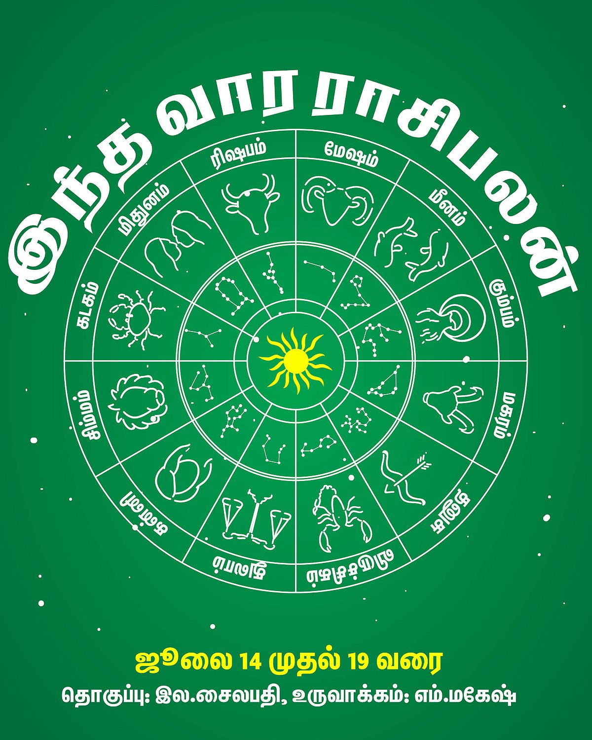 இந்த வார ராசிபலன்  ஜூலை 14 முதல் 19 வரை #VikatanPhotoCards