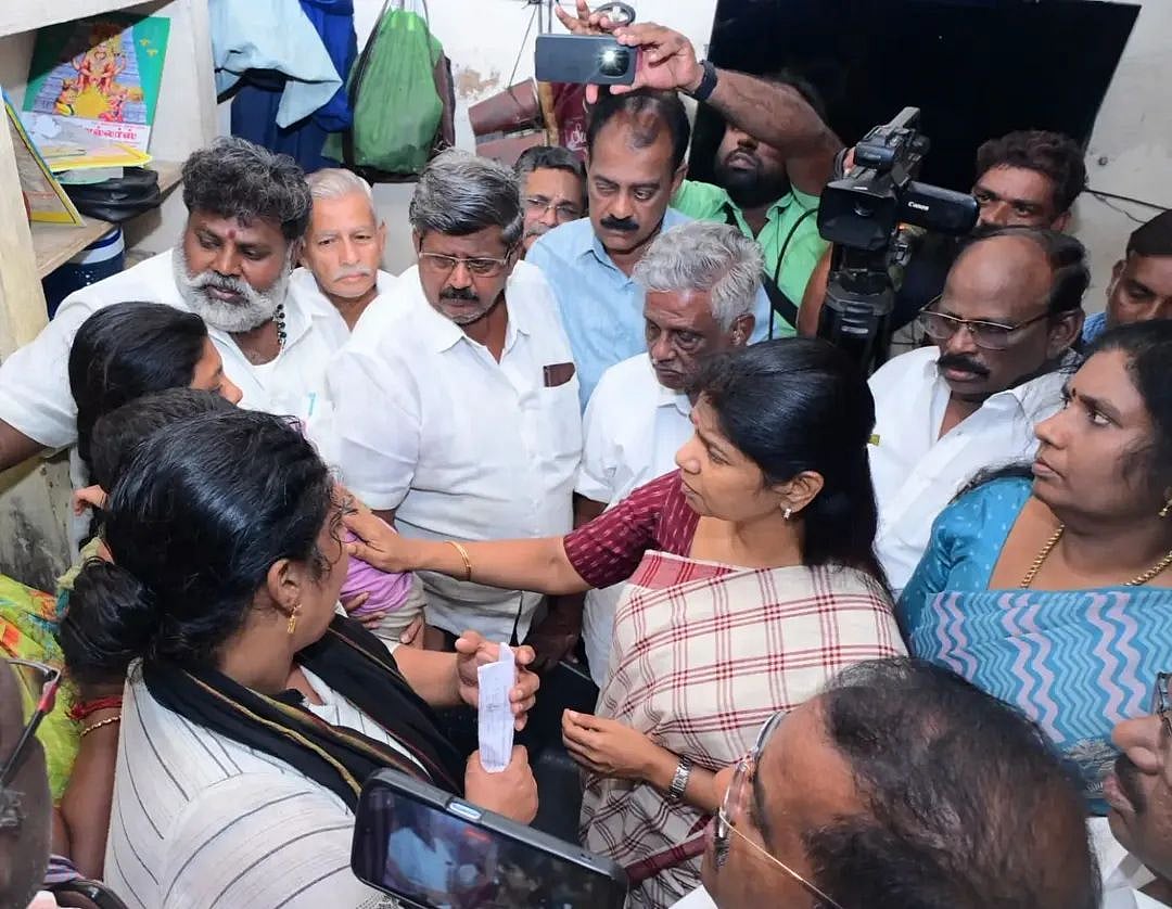 சபரிவர்மன் குடும்பத்தினருக்கு ஆறுதல் கூறிய தி.மு.க எம்.பி கனிமிழி