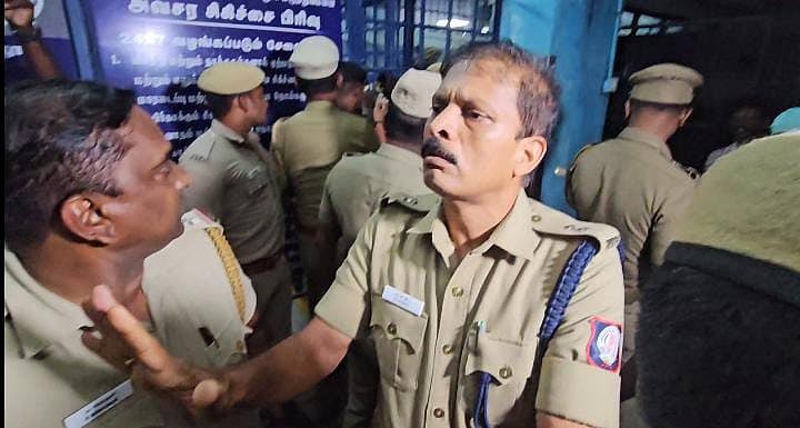மார்கண்டேயனை படம் பிடிக்கச் சென்ற பத்திரிகையாளர்கள் - நாக்கை துருத்தி மிரட்டல் விடுத்த ஏடிஎஸ்பி!