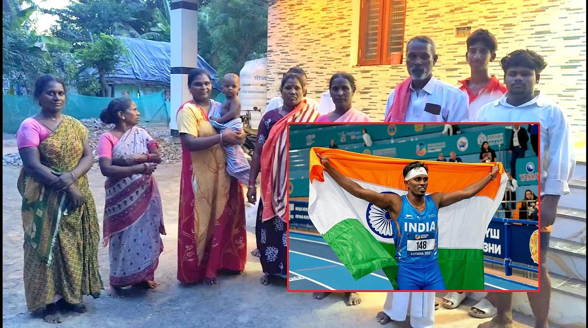 காமன்வெல்த் போட்டியில் பதக்கம் வென்ற திருவாரூர் வீரர் - கொண்டாட்டத்தில் சொந்த கிராம மக்கள்!