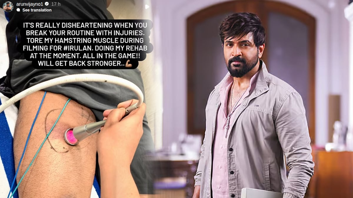 Arun Vijay: பலத்தோடு மீண்டும் வருவேன் - இருளன் படப்பிடிப்பில் அருண் விஜய்க்கு ஏற்பட்ட காயம்
