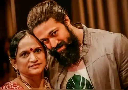 Yash with his mother