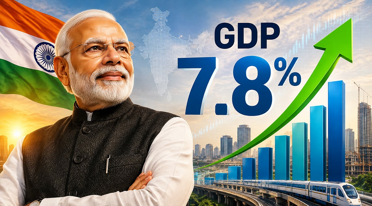 GDP வளர்ச்சியுடன் அரசியல் பதிலடி... ‘Jhooth Ki Goonj’ என்ற பிரதமர் மோடி! பின்னணி என்ன?