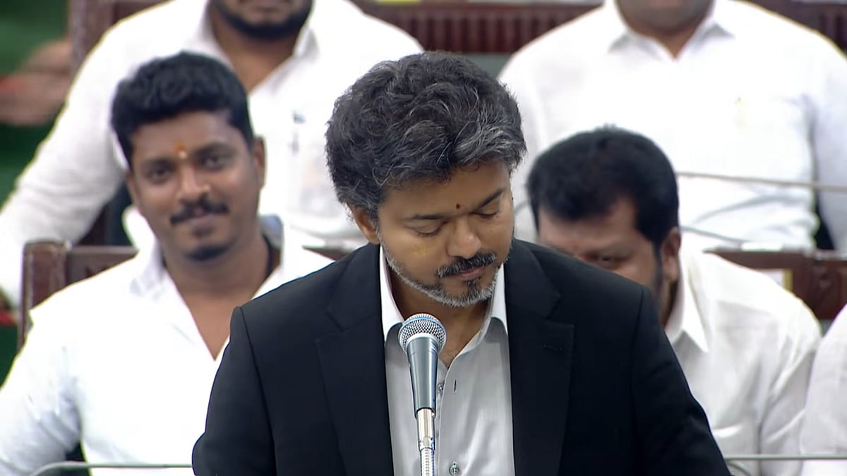 TN Assembly : ``சமீபமாக தமிழகத்தில் ஆபாசநதியாக ஓடுகிறது; வன்மநதியாக ஓடுகிறது!" - முதல்வர் விஜய் அதிரடி | Live