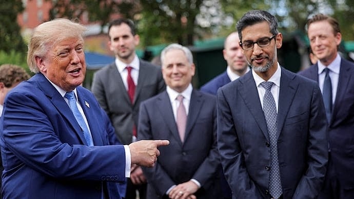 This guy is a Monster – சுந்தர் பிச்சை குறித்து Trump; சிரித்தபடி பதிலளித்த Google CEO
