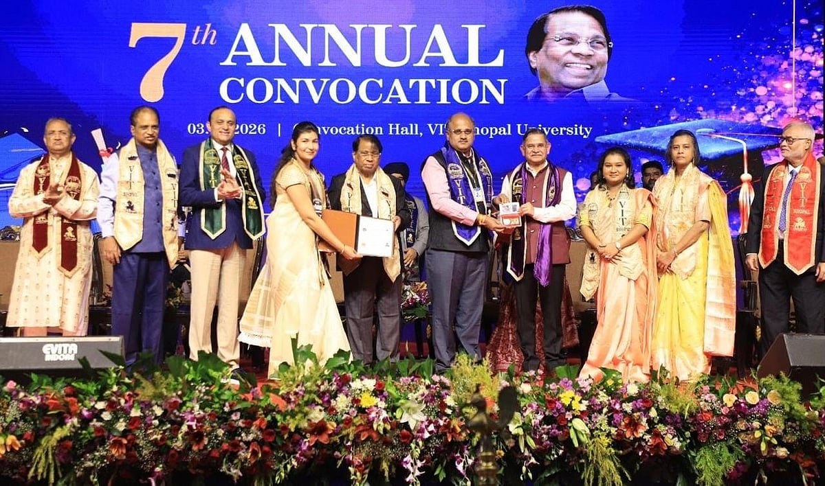 VIT போபால் பல்கலைக்கழகத்தின் 7வது ஆண்டு பட்டமளிப்பு விழா: 3571 மாணவர்களுக்கு பட்டங்கள் வழங்கி கௌரவம்