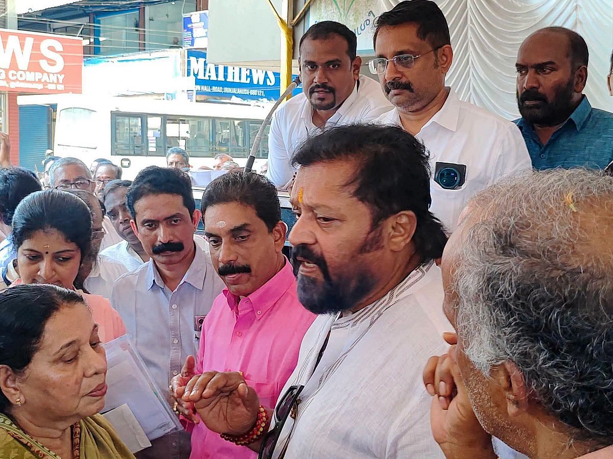 திருவனந்தபுரத்தில் பல்வேறு நிகழ்ச்சிகளில்.கலந்துகொண்ட சுரேஷ்கோபி