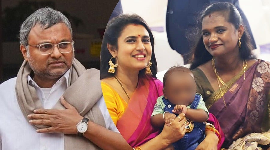 கைக்குழந்தையுடன் எம்.எல்.ஏ பல்லவி: இது அரசியல் விளம்பரமாக தோன்றுகிறது - கார்த்தி சிதம்பரம் சாடல்